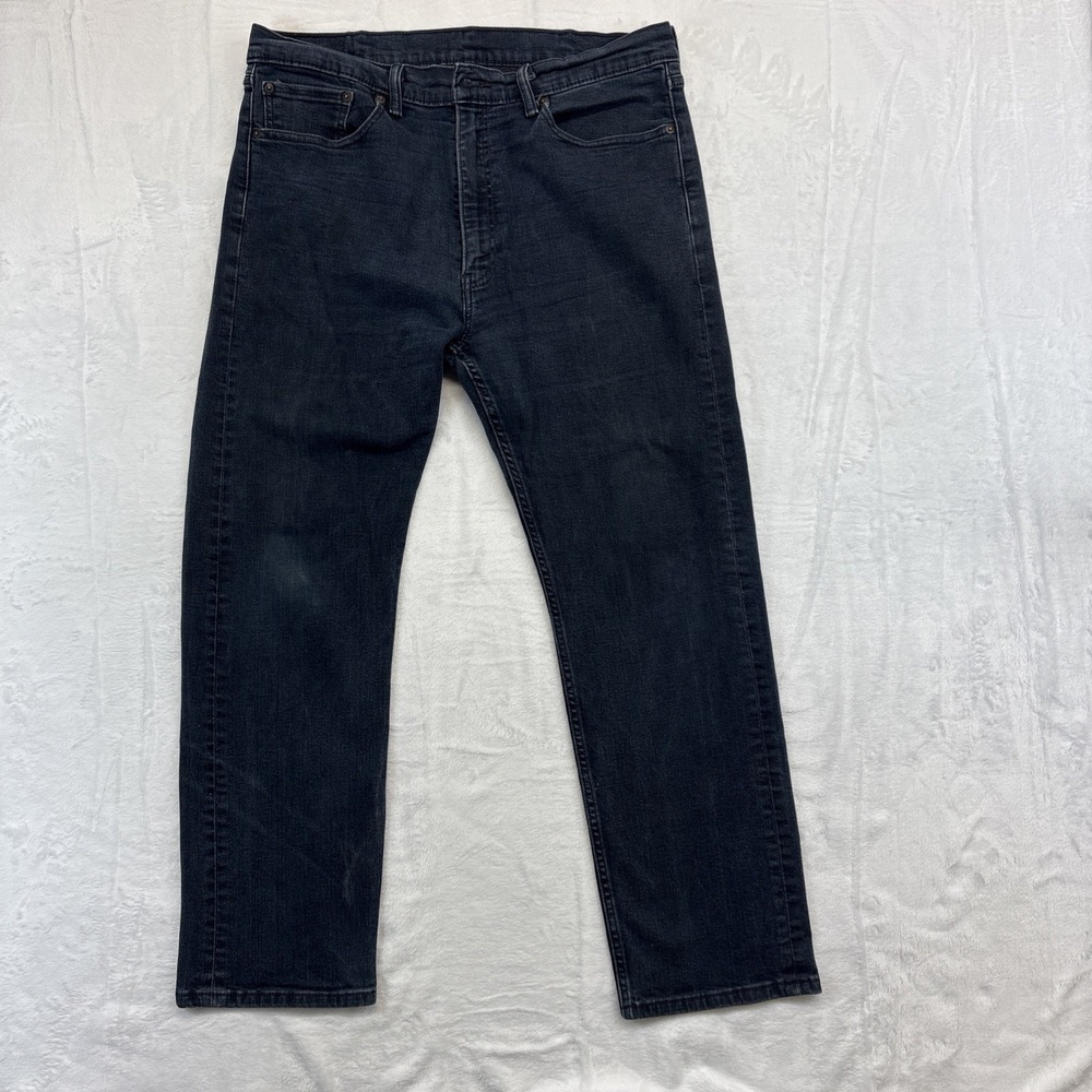 Levis 505 Jeans Men's 38x30 Black Regular Fit Straight Leg Zip Fly Denim Classic